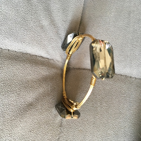 Bourbon & Bowties Smokey Topaz Stone Bangle - Picture 2 of 3